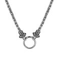 thumbnail image 1 of Collar de acero inoxidable para hombre, cadena Vintage de animales, perro, oveja, Chico, novio, Lobo grueso, Punk, regalo de joyería, 1 of 4