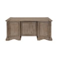thumbnail image 4 of Martin Furniture Wood Double Pedestal Executive Office Desk in Light Brown, 4 of 15