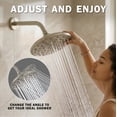 thumbnail image 3 of Aqua Elegante Rainfall Shower Head for Overhead Luxury Rain Showers - 2.5 GPM - Brushed Nickel, 3 of 8