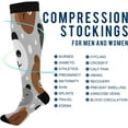 thumbnail image 4 of FREEAMG 1Pair Fashion Print Compression Socks for Women Men,Knee High Stockings for Athletic Sports,Running,Travel, 4 of 7