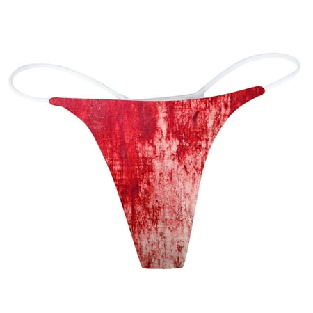 Yuhangmm Women s Panties Ladies Print Thong Panties Womens Elastic Waist Shorts Patterned