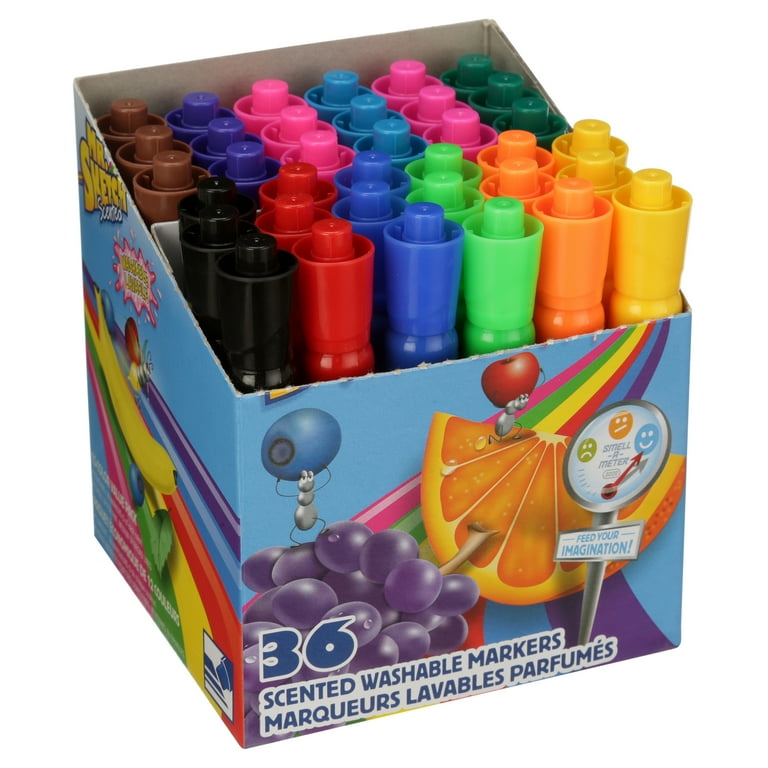  Mr. Sketch Scented Washable Markers, Chisel Tip, Assorted  Colours, 36 Count : Office Products