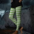 thumbnail image 6 of Abomasnow Leggings for Women High Elastic Waist Yoga Pants Halloween Stripe Print Stretchy Tights S-3XL, 6 of 9