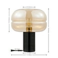 thumbnail image 3 of SAFAVIEH Runa 24 in. Glam Amber Marble Table Lamp with Amber Shade, 3 of 6