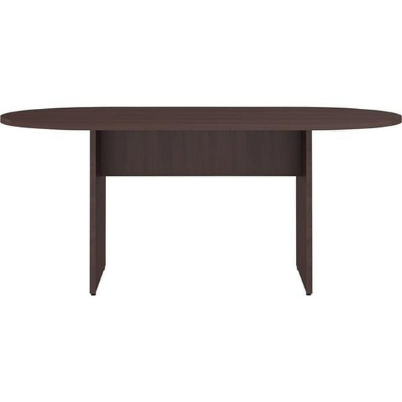 72 x 36 x 29.5 x 1.3 in. Laminate Oval Conference Table - Wood Finish