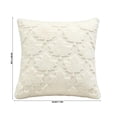 thumbnail image 3 of SLYNSHome Fall Throw Pillow with Insert,White Embossed Maple Leaf 45x45 cm Soft Plush Cushion, Autumn Decorative Pillow for Sofa Couch Living Room Thanksgiving Home Decor, 3 of 7