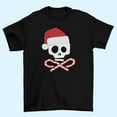 thumbnail image 5 of Old Glory Youth Skull And Cross Candy Canes Santa Short Sleeve T Shirt, 5 of 5