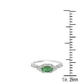 thumbnail image 5 of Aonejewelry 1.00 Carat Round Emerald and Halo Diamond Ring in 10K Solid Rose, White & Yellow Gold, 5 of 8