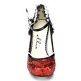 thumbnail image 4 of Ellie Shoes E-453-LACEY  4" Heel Womens Costume Sandal. 5 / Red, 4 of 6