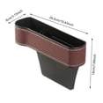 thumbnail image 3 of Car Seat Organizer Multifunctional Gap Filler for Holding Phone Sunglasses - Insert Organizer Helps Reduce Distracted Driving, Car Leather Cup Holder Bag Storage Box with Adjustable Cup Holders, 3 of 4
