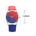 thumbnail image 2 of Montre à Quartz Rayée Creative Montre en Cuir avec Bracelet, 2 of 2