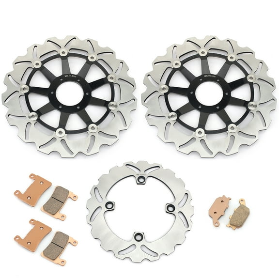 Front Rear Brake Discs Rotors Pads For HONDA CBR 600 F F4 FX FY 1999-2000 99 00