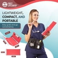 thumbnail image 2 of First Lifesaver Nursing Clipboard 3 Layers Aluminum Foldable Nurse Clipboard with Strong ClipFor Nurses, Nursing Students and Doctors (Baby Pink), 2 of 7