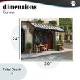 thumbnail image 4 of Stupell Industries Traditional Charming Sidewalk Cafe Tables Canvas Art, 30 x 24, by Nan, 4 of 8