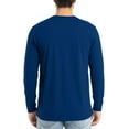 thumbnail image 4 of Mens Long Sleeve Shirts Crewneck T Shirts Fall Tops Casual Basic Tees Clothes Dark Blue S, 4 of 6