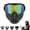 A, variant on Grass Cutting Mask,Detachable Full Face Goggle Mas for Riding,Racing, Grass Cutting