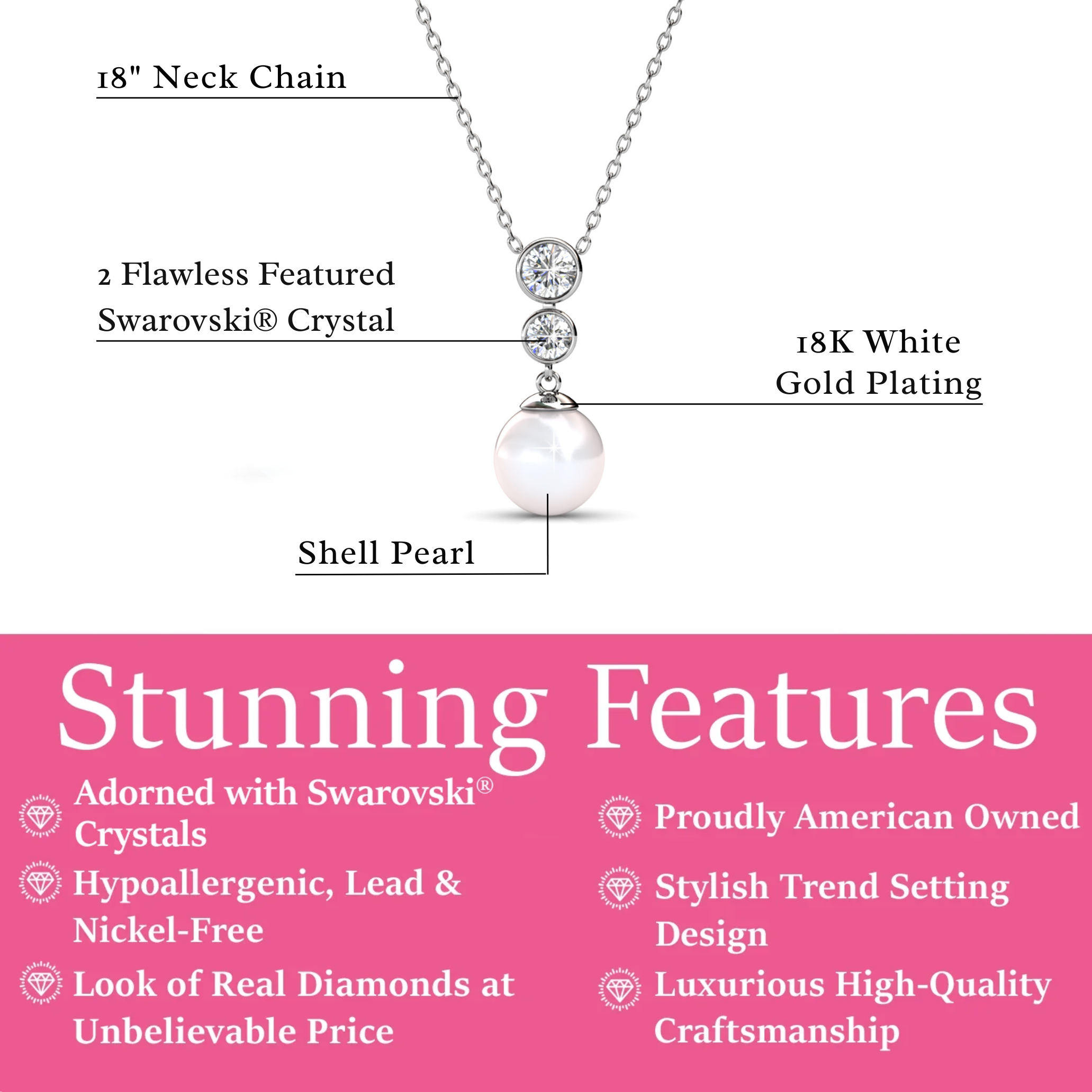Cate & Chloe Genevieve Pearl Necklace photo 3