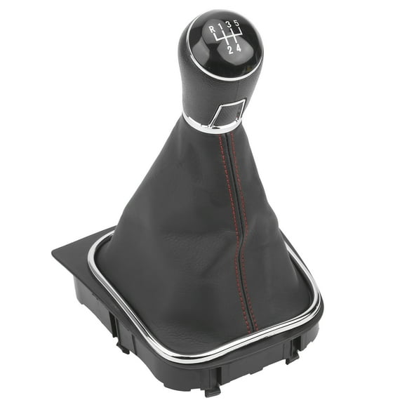 Pomo de palanca de cambios de cuero PU con cubierta a prueba de polvo para A7 MK7 GTD 2013-20185 Speed