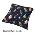 4 Pack Throw Pillow Covers Spaceships and Stars Breathable Pillow