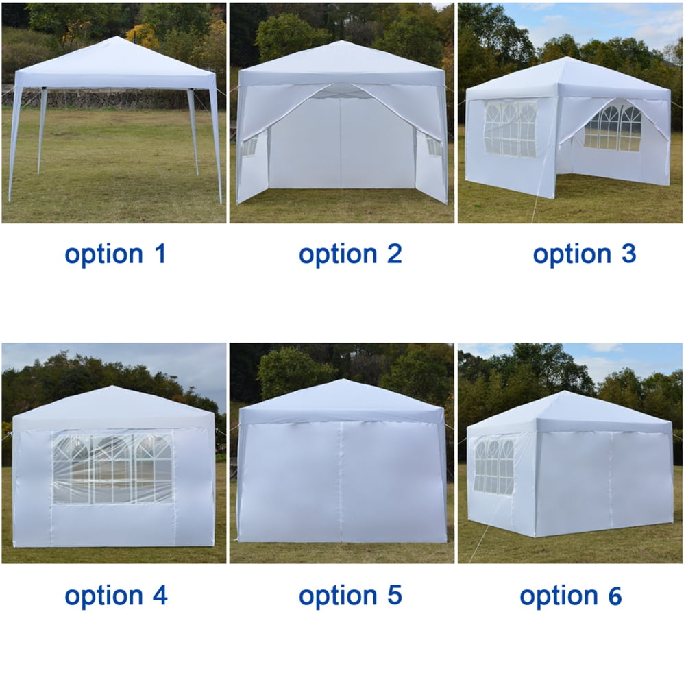 Aimee Lii 116"x116" Canopy Tent Heavy Duty Canopy, Outdoor Tent Canopy for Wedding Party Event Tent, White Aimee Lii 116"x116" Canopy Tent Heavy Duty Canopy, Outdoor Tent Canopy for Wedding Party Event Tent, White