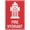 Warning Sign 2, variant on Fire Hydrant H Sign 8"x12"ch Aluminum Uv Ink Printed For House And Business