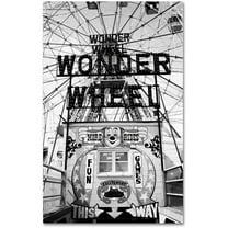 Trademark Fine Art Yale Gurney Coney Island Wonder Wheel Canvas Wall Art - 30x47