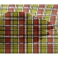 thumbnail image 4 of oneOone Viscose Chiffon Lime Green Fabric Madras Check Quilting Supplies Print Sewing Fabric By The Yard 42 Inch Wide, 4 of 4