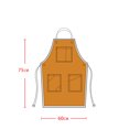 thumbnail image 5 of Cotton Canvas Tool Apron with 4 Pockets Waterproof Adjustable Canvas Lightweight Work Apron for Men Women with Large Pockets - Style:Style 4;, 5 of 5