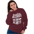 thumbnail image 4 of Breaking Records And Hearts Funny Sweatshirt for Men or Women Brisco Brands X, 4 of 6