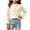 Beige, variant on FAIWAD Girls Ribbed Knit Shirts Cute Long Sleeve Crew Neck Bow Tops Fall Casual Daily Clothes