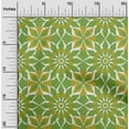 thumbnail image 2 of oneOone Cotton Poplin Green Fabric Geometric Sewing Craft Projects Fabric Prints By Yard 56 Inch Wide, 2 of 4