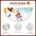thumbnail image 4 of Saiise Pikmin Print Christmas Tree Skirt 48" Tree Skirt Rustic Christmas Decorations for Winter New Year Holiday Party Decor Indoor Outdoor, 4 of 7