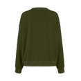 thumbnail image 4 of VBARHMQRT Women's Sweatshirt Winter Women's Round Neck Short Solid Color Hoodie, 4 of 5