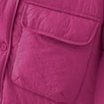 thumbnail image 6 of jtjvou Womens Down Coat Warm Quilted Jackets Long Sleeve Puffer Jacket Coats with Pockets Winter Lightweight Outerwear Pink XL, 6 of 7