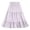 Purple, variant on Girls Play Skirt Knee Length Elastic Waist Solid Color Athletic Fabric Skirt 5-6 Years