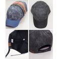 thumbnail image 4 of NYFASHION101 Distressed Look Cotton Blend Precurved Baseball Cap Hat - Black, 4 of 4