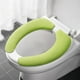 thumbnail image 1 of Conjunto de cojines para asientos de inodoro domésticos | Fundas de asiento de inodoro con respaldo adhesivo de tela de terciopelo | Manta acogedora extraíble lavable y cómoda 14,56x5,51 pulgadas, 1 of 3
