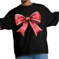 thumbnail image 3 of Camisetas informales de manga corta con lazo navideño para hombre, camisetas gráficas, 3 of 8