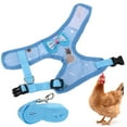 thumbnail image 1 of Chicken Leash, Breathable Mesh Training Harness and Leas Chicken Harness Duck Harness Adjustable Strap Outdoor Training Traction Rope for Chicken Duck Goose Hen Small Pets, 1 of 7