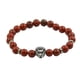 thumbnail image 2 of Pulseras Espaciadoras de Cabeza de Plata de jaspe Rojo Natural jinwen, 2 of 5