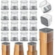 thumbnail image 1 of 24 Piezas Protectores para Patas de sillas, Cuadrado Silicona Antideslizantes para Muebles, Protección el Suelos Duros, Almohadilla de Fieltro, Grande, 1 of 4