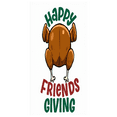 thumbnail image 1 of Autumn Leaves Happy Friendsgiving Turkey Banner for Thanksgiving Celebration Fall Party Indoor Decor, 1 of 5