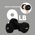 thumbnail image 4 of Set de 2 Mancuernas X-Rush Hexagonales de 9 lbs (18 lbs) con Recubrimiento de Neopreno Color Negro, 4 of 9