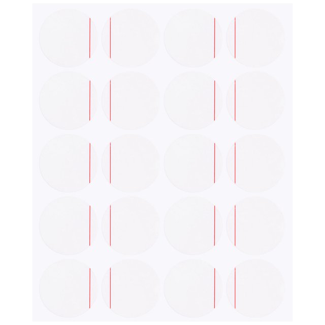 20uds Reloj Trasera Cubierta Protector Película, 28mm Rojo Línea PE Redondo Reloj Trasero Estuche Protector Película Pegatinas para Reloj Trasero Estuche Protección