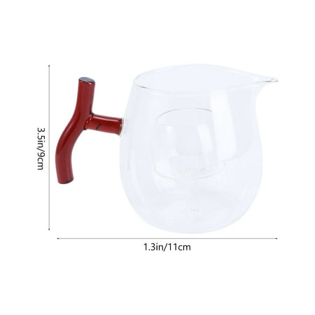 

1Pc Household Water Kettle Glass Teapot Tea Steamer Milk Coffee Pot Transparent