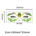 thumbnail image 2 of Autocollant Peint Pailleté Vert Chapeau St. Day Four Irlandais, 2 of 6