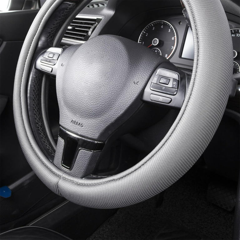 XWQ Steering Wheel Cover Breathable Sweat-proof Universal Mixed Color Micro  Fiber Leather Car Steering Cover for Truck