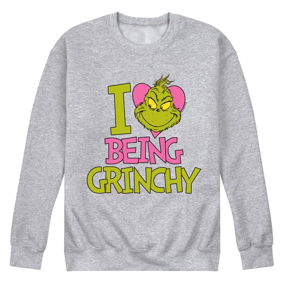 The Grinch - Love Being Grinchy - Men's Crew Fleece Sweatshirt