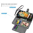 thumbnail image 6 of Wallet Case for Samsung Galaxy S21 Plus 5G, for Galaxy S21 Plus Case 6.7", Takfox PU Leather Credit Holder Folio Flip Magnetic Closure Kickstand Protective Phone Cover & Lanyard - Black, 6 of 6