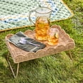 thumbnail image 2 of Better Homes & Gardens Rattan Woven Tray with Stand, 2 of 8